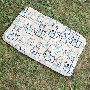 NEW! Scottie / Schnauzer Pet Mat - Small - 3 Layers Fleece Sherpa | Dog Cat Baby